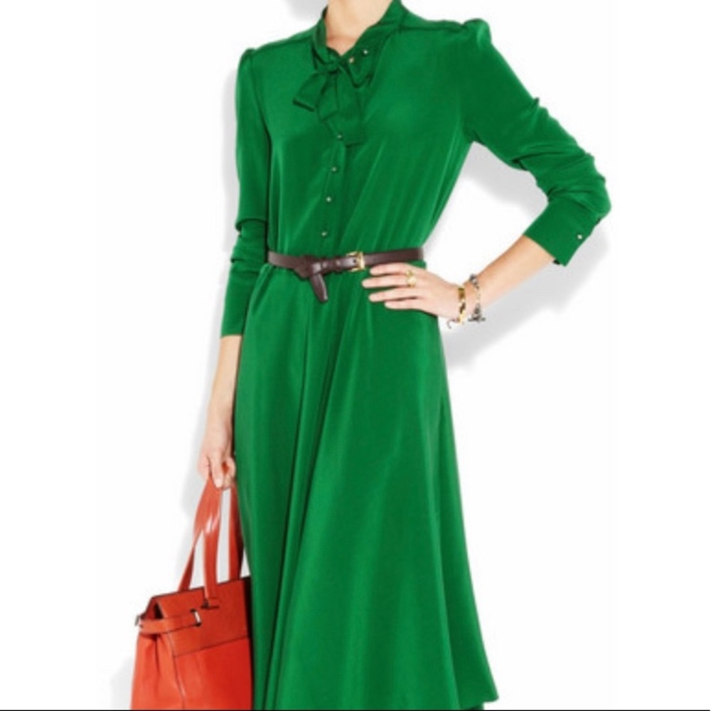 Marc by Marc Jacobs Green Silk Runway Dress